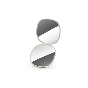 Joseph Joseph 75004 Viva Makeup Cosmetic Storage Organizer with Drawer, Medium, Shell Medium Shell - Magnifying Compact Cosmetic Mirror 1x/3x
