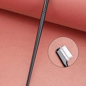 Eyelash Comb Lash Brush Separator - Eyelashes Separator Curler Makeup Mascara Applicator, Eyelash Grooming Brushes Metal Teeth, Eye Makeup Brush Tools with Comb Cover (1 Pcs Straight) - Eyelash Comb