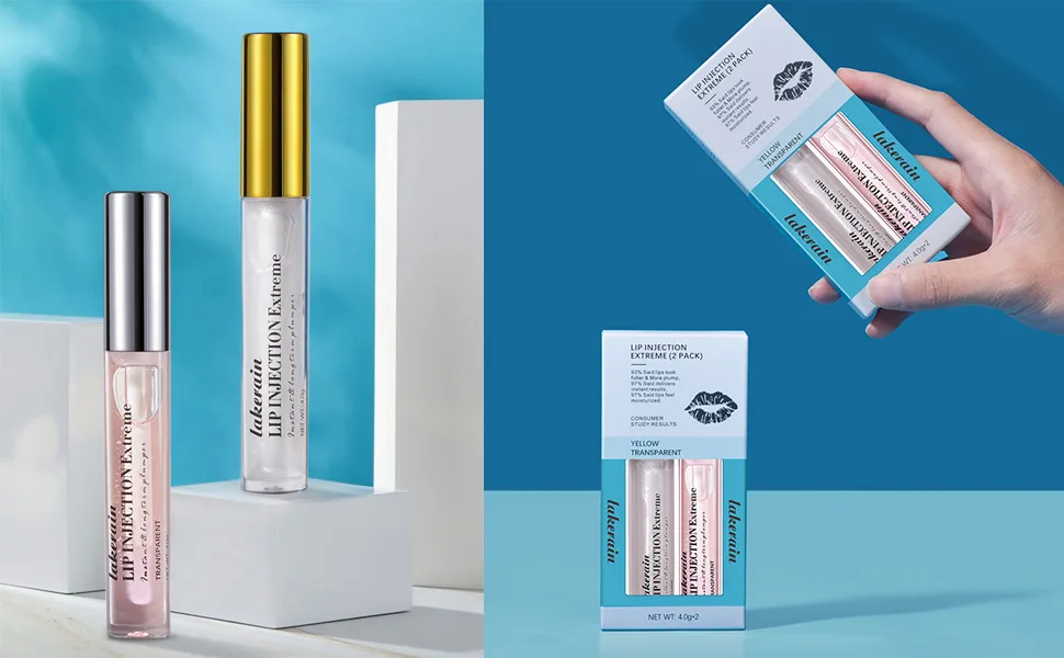 Lip Injection Extreme Instantly Sexy Lips Plumping Lip Gloss - Lip Plumper That Really Works - Moisturize & Volumize Lips Instantly for Thicker & Fuller Lips - plumping lip gloss