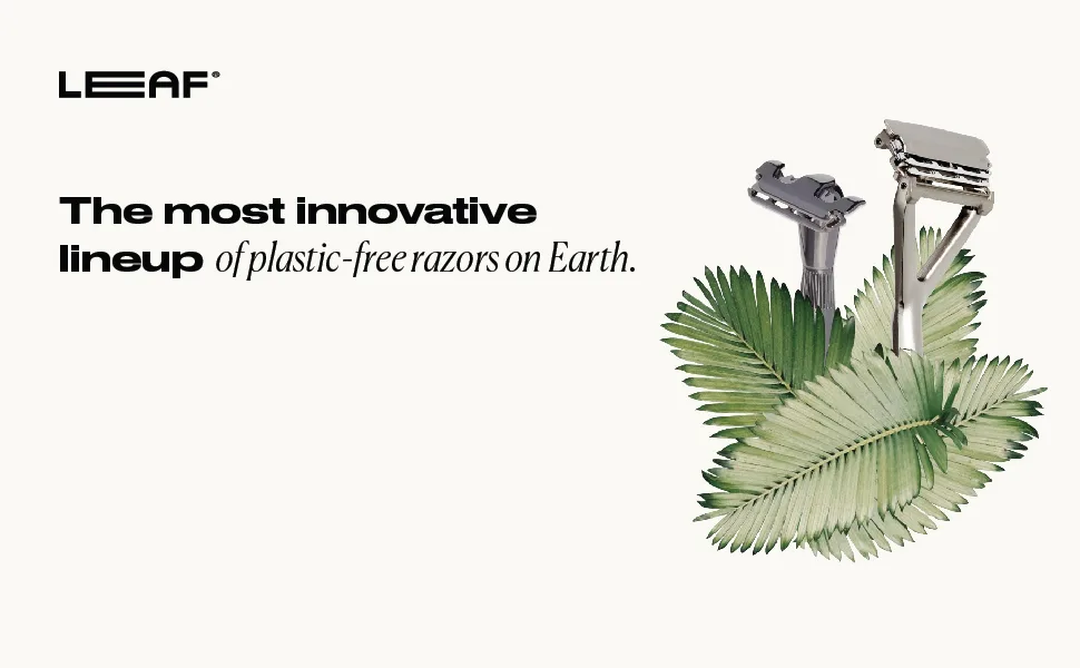 The Leaf Razor (Silver) - The most innovative lineup of plastic-free razors on earth.