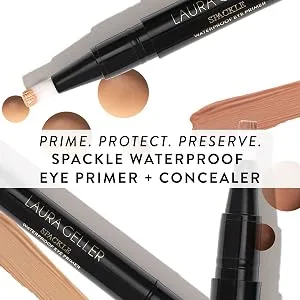 LAURA GELLER NEW YORK Waterproof Eye Spackle Eyeshadow Primer, Fair/Light Original - Spackle Purpose