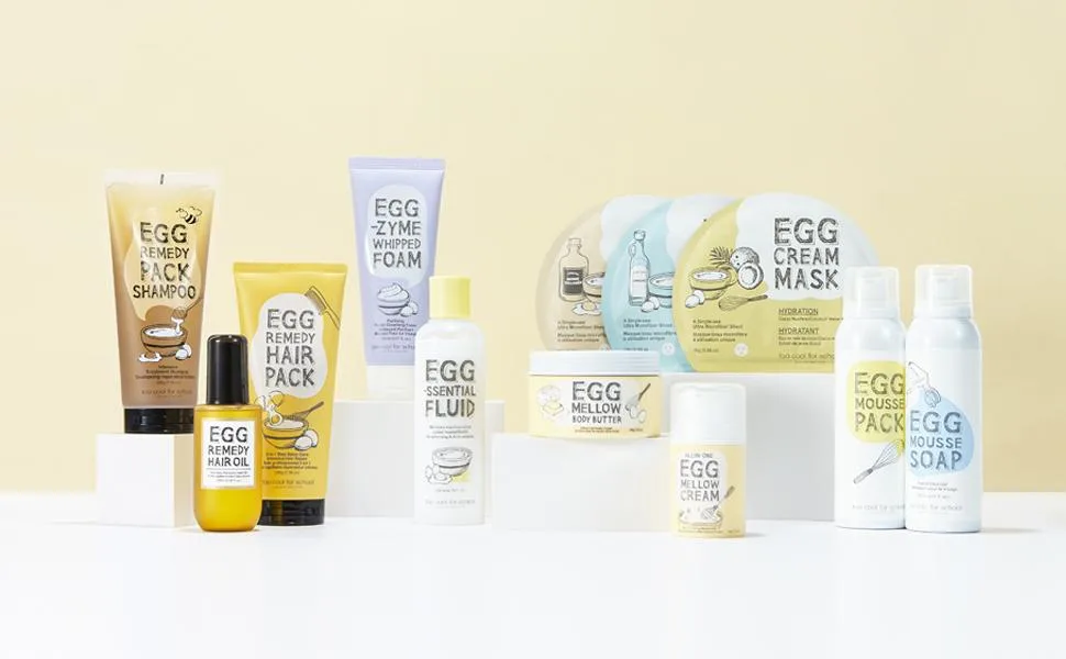 [Too Cool for School] Egg Mask Set - Cica/Hydration/Firming/Pore Tightening/Deep Moisture (5 Sheets) Egg Cream Mask - Hydration - Too Cool for School Egg Mellow Cream Mini