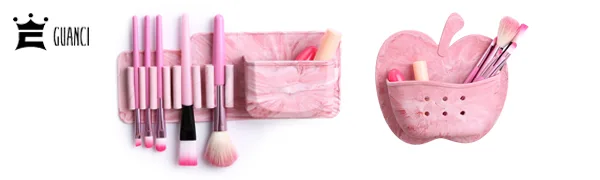 Silicone Makeup Brush Drying Holder, Wall Mounted Makeup Brush Organizer Brushes Storage Toothbrush Holder Mount to Wall, Mirror and Tile for Bathroom - silicone brushes organizer