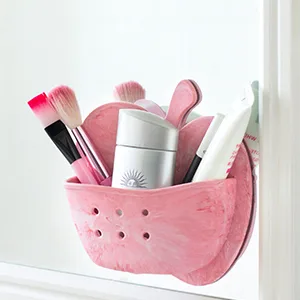 Silicone Makeup Brush Drying Holder, Wall Mounted Makeup Brush Organizer Brushes Storage Toothbrush Holder Mount to Wall, Mirror and Tile for Bathroom - silicone holder