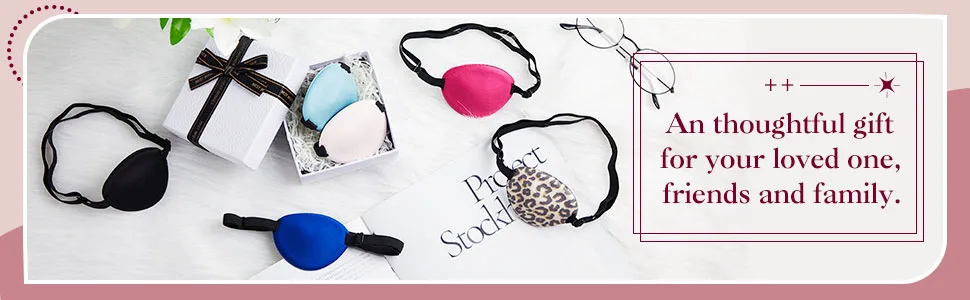 16 Pieces Eye Patch Silk Eye Patch Adjustable Eye Patch Single Left Eye Mask Various Color Elastic Medical Eye Patch Soft Eye Patch for Adult and Junior Kid (Mixed Colors) - product information 4