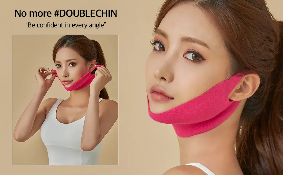SKEDERM Lifting Patch Peptide | V Shaped Slimming Face Mask Double Chin Reducer V Line Lifting Mask - skederm lifting patch, chin lifter, reduce double chin, slim face shaper