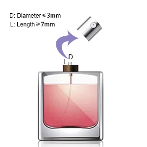 WAEKIYTL Mini Refillable Perfume Atomizer Bottle, Portable Perfume Spray Bottle Atomizer Perfume Bottles 5ml Travel Size Refill Pump Case (2pcs) - Step 2