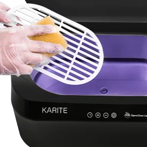 KARITE Paraffin Wax Machine for Hands and Feet with Auto Open Lid, Arthritis Paraffin Bath,20Min Fast Wax Meltdown, Precision Temperature Control, 4500ml Paraffin Warmer with 8Pack Refills Black - paraffin wax 1