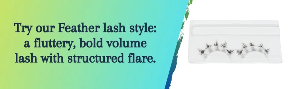 Lilac St. Feather - A fluttery, bold volume lash with structured flare. (10mm) - Feather