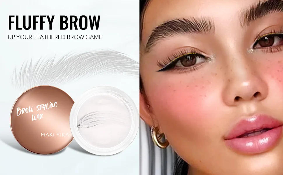 Eyebrow Soap Eyebrow Wax Kit - Clear Brow Styling Wax for Fluffy Brows, Waterproof Eye Brow Gel, Brow Soap, Long Lasting Eyebrow Makeup for Lamination Effect (1pcs) Set A - clear eye brow gel