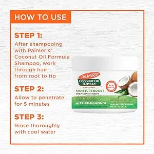 Palmer's Coconut Oil Formula Moisture Boost Deep Hair Conditioner, 12 Fl Oz - Palmer