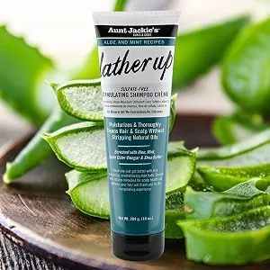 Aunt Jackie's Aloe & Mint Recipes Flawless Pattern Perfecting Pudding Enhanced with Manuka Honey for Long Lasting Curls & Coils, 10 oz - Lather Up