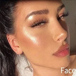 Body Face Luminizer Highlighter Cream Spray Liquid Bronzer Illuminator Glow Glistening Makeup Foundation (#2 Rose Gold) - product information 1