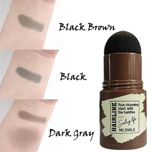 One Step Brow Stamp Shaping Kit - Professional Eyebrow Powder Stamp Makeup with 10 Reusable Eyebrow Stencils Eyebrow Definer, Long Lasting Buildable Eyebrow Makeup Tools for Women (Natural black) - One Step Brow Stamp Shaping Kit