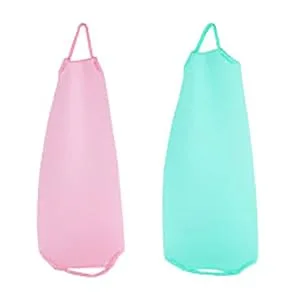 Back Scrubber for ShowerWOVTE 2 Pack Stretchable Nylon Exfoliating Body Scrubber Washcloth Towel Deep Cleans Skin Massages Blood Circulation Back Washer for Shower Men Women - back scrubber