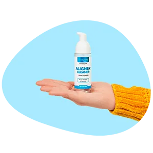 WhiteFoam On-The-Go Clear Retainer Cleaner for Invisalign, Dentures, ClearCorrect, Essix, Vivera & Hawley Trays/Aligners. Cleans, Kills Bacteria & Whitens Teeth (50ml - Compact Packaging) - WhiteFoam - The Solution