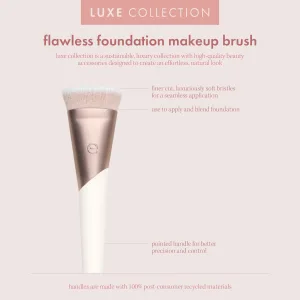 EcoTools Luxe Plush Foundation & Bronzer Blush Brush for Powder Makeup, Ecofriendly Makeup Brush, Pink, Luxurious and Glamorous, 1 Count Plush Powder Brush - image