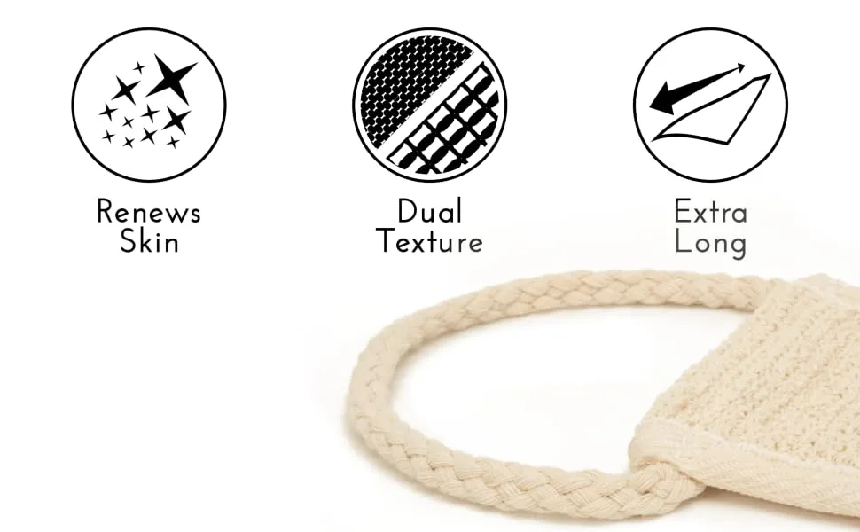 S&T INC. Sisal Exfoliating Body and Back Scrubber for Shower and Bath - product information 5