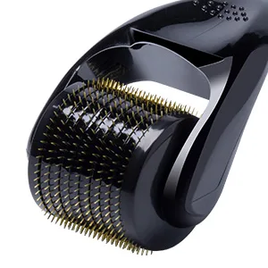 Derma Roller 540 Titanium 0.25mm Microneedle Roller for Face Body Beard Hair Growth Care - Includes Free Storage Case - derma roller