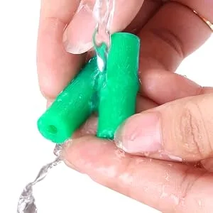 Aligner Chewies for Invisalign Aligners Mint Scented (20 Pcs Green) and Aligner Removal Tool (2 Pcs Pink) - aligner chewies aligner accessories chewies for invisalign aligners