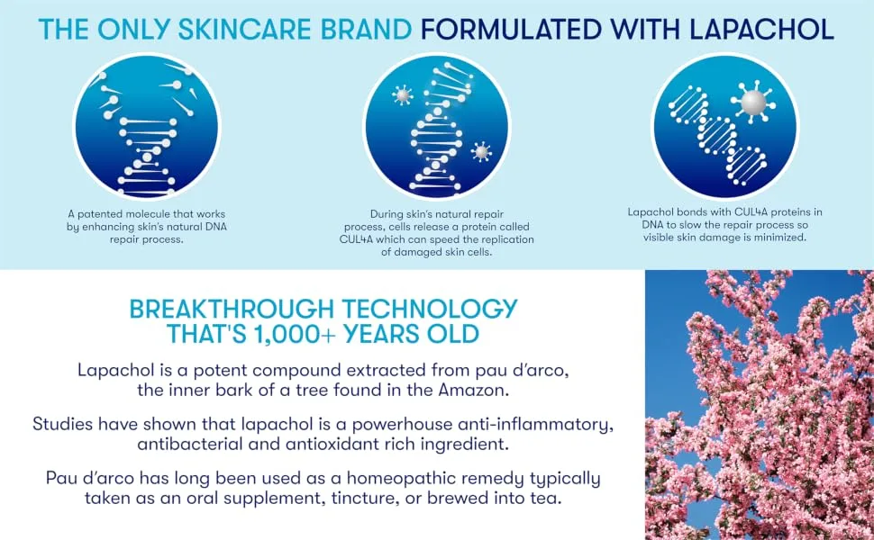 RescueMD DNA Repair Complex Scar Treatment Serum, Post-Procedure and Skin Damage Solution, 15mL - lapachol