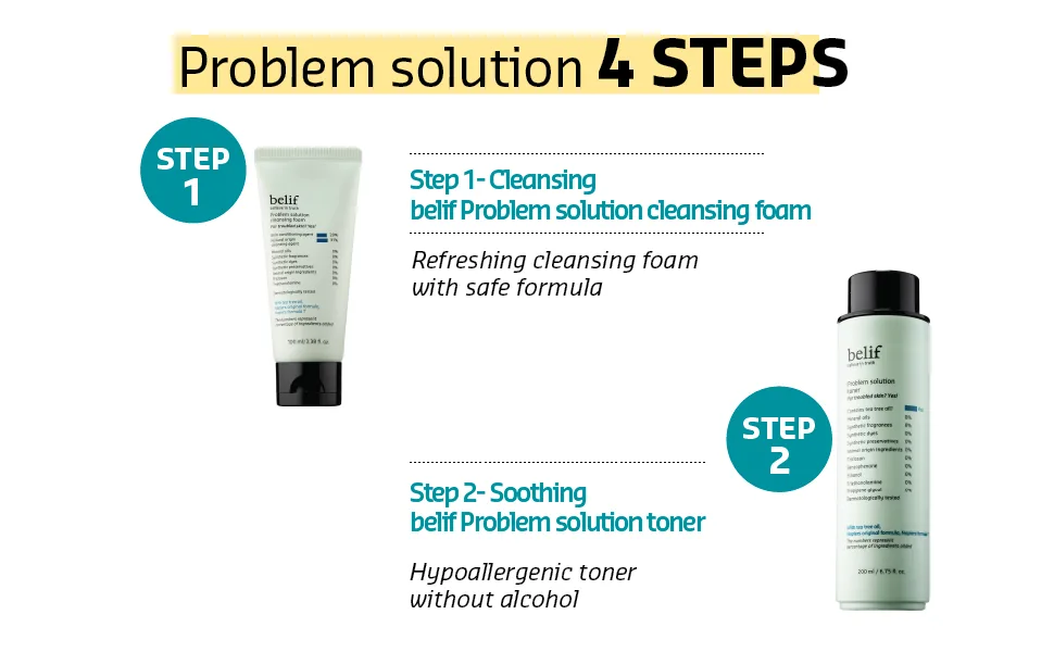 belif Problem Solution Moisturizer | Face Cream for Acne Prone Skin | Tea Tree Oil Soothes & Reduces Blemishes Without Irritation | Hydrating & Moisturizing Skincare Soothes Redness | 4.22 Fl Oz - product information 3