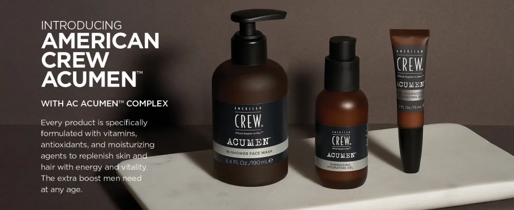 Men's Hand & Body Lotion by American Crew, 24 Hour Help, Acumen Daily Lotion for Moisturized & Refreshing Skin, 6.4 Fl Oz - american crew