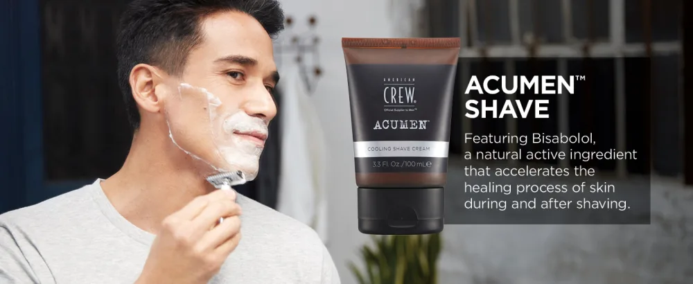 Men's Hand & Body Lotion by American Crew, 24 Hour Help, Acumen Daily Lotion for Moisturized & Refreshing Skin, 6.4 Fl Oz - shave