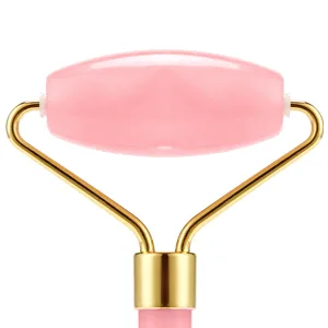 Rose Quartz Face Roller - Jade Roller Gua Sha Set Facial Massager Tools Skin Care Beauty Roller for Body,Face,Eye Puffiness Relief (Pink) - product information 4
