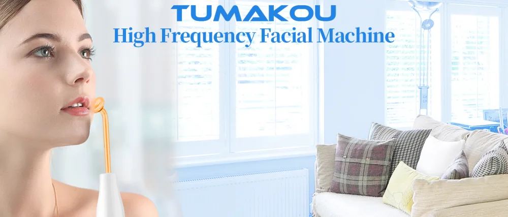 High Frequency Facial Wand - TUMAKOU Portable High Frequency Facial Skin Machine - with 4 Glass Tubes - product information 1