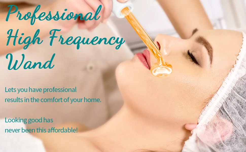 High Frequency Facial Wand - TUMAKOU Portable High Frequency Facial Skin Machine - with 4 Glass Tubes - product information 12