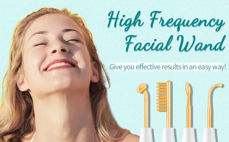 High Frequency Facial Wand - TUMAKOU Portable High Frequency Facial Skin Machine - with 4 Glass Tubes - product information 7