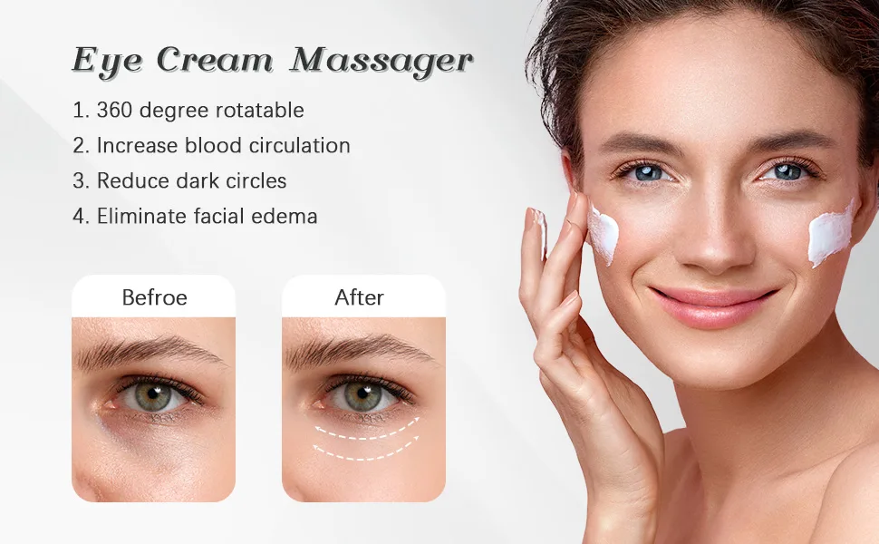 Lisapack Metal Eye Cream Roller Wand, Face Massage, Facial Massager for Applicator, Reduce Puffiness - women1