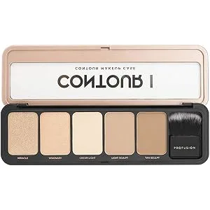 Profusion Cosmetics Pro Makeup Case Contour I Palette - Light Medium - product information 3