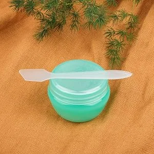 10 Pack Small Plastic Travel Containers for Toiletries,Sonku TSA Approved Empty Leakproof Refillable Mini Cosmetic Makeup Jars 20ml Per Piece with 10 Pack Mini Spatulas for Cream,Slime and Samples - product information 5