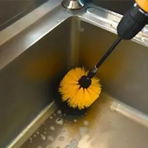 Drill Brush Attachment Set Power Scrubber Brush Cleaning Kit for Grout Tiles Sinks Car Bathtub Bathroom and Kitchen Surface 3 Pack - Drill Brush