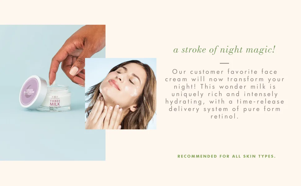 FarmHouse Fresh Three Milk Ageless Sleep Cream, 1.7 Fl Oz - Three Milk