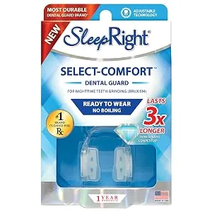 SleepRight® Select-Comfort Dental Guard (New Version) - Sleeping Teeth Guard – Mouth Guard to Prevent Teeth Grinding - SleepRight, Secure, Comfort, Dental, Guard, Teeth, Sleep, Health