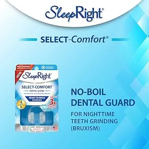 SleepRight® Select-Comfort Dental Guard (New Version) - Sleeping Teeth Guard – Mouth Guard to Prevent Teeth Grinding - SleepRight, Secure, Comfort, Dental, Guard, Teeth, Sleep, Health