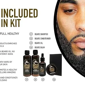 Beard Grooming Kit with Heated Beard Straightener 12 items included beard wash, beard oil, beard balm, Gift for Men - Groom Beard At Home and Keep Beard On Point Without Going To The Barbershop?
