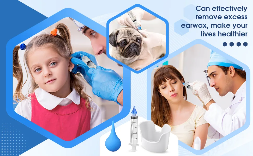 Ear Flushes Tool Includes Rubber Bulb Syringe and Ear Wash Basin Flushes Excess Soft Earwax Removal Kit Ear Cleaning Tool Set for Adults Human - product information 5