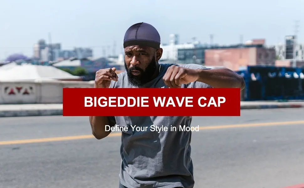 BIGEDDIE 4Pcs Wave Cap, Silk Stocking Wave Caps for 360 Waves Black - wave cap