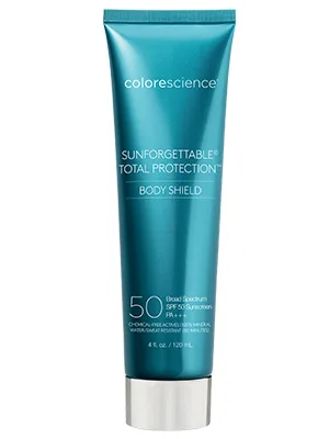 Colorescience Sunforgettable Total Protection SPF 50 Body Shield, 4 fl. oz. - Body Shield