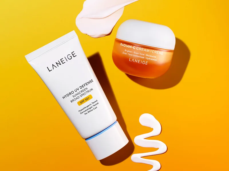 LANEIGE Radian-C Cream: Hydrate, Visibly Brighten & Reduce Look of Dark Spots with Vitamin C EAE & Vitamin E, 1.0 fl. oz. - radian c and sunscreen