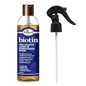 Difeel Biotin Regimen for Hair Growth - 4-Step Shampoo, Condition and Treatment System (4-PC SET) - Biotin Spray