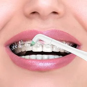 Interdental Replacement Toothbrush Heads for Philips Sonicare Click-on Brush Head System, for Cleaning Braces/Between Teeth/Back Teeth (4-Pack, White) - Cleaning Braces