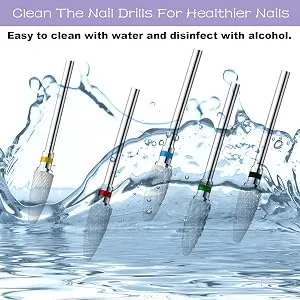 Fantexy Ceramic Nail Drill Bits Set,3/32'' Shank Professional Corn Shape Ceramic Bits,Acrylic Nail File Bits for Manicure Pedicure Cuticle Gel Nail Polishing,Use for Both Left and Right Handed(5 Pcs) Type 2 - product information 4