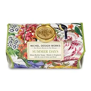 Michel Design Works Large Bath Soap Bar, Summer Days - SOAL339