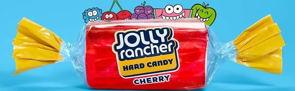 JOLLY RANCHER Assorted Fruit Flavored Hard Candy, Individually Wrapped, 80 oz Bulk Bag (360 Pieces) - Jolly Rancher, Hard Candy, Candy, Bulk Candy, Summer, Fruit Candy, Fruit, Hershey, Hersheys, apple