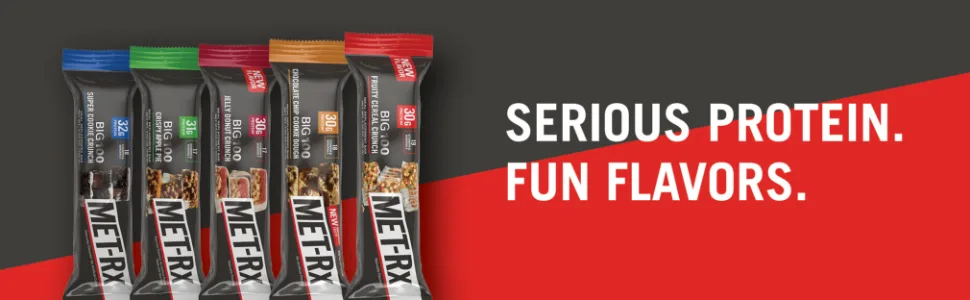 MET-Rx Big 100 Birthday Cake Bar, High Protein Bar, Meal Replacement, with Vitamin A, C and Zinc, 3.52 Oz., 8 Count - image